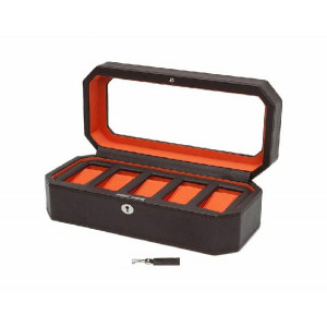 WINDSOR 5PC WATCH BOX BRN/ORG - 458306