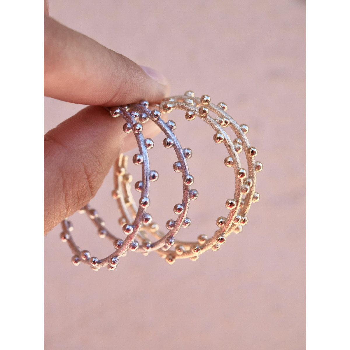 SILVER TOP SILVER EARRINGS - PE6206PCRI