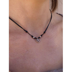 SILVER HEART TOP SILVER NECKLACE - CO6790PNUS