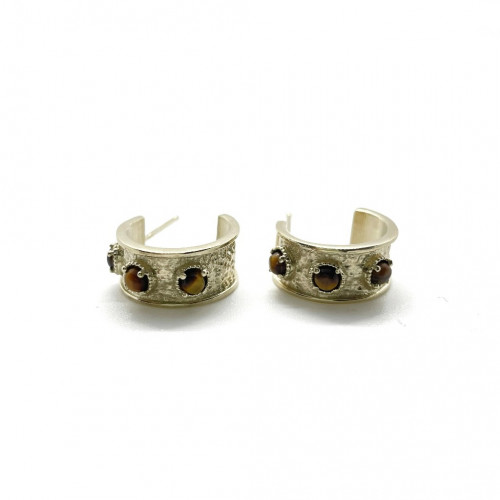 PENDIENTES TOP SILVER OJO DE TIGRE - PE6779PXCRIUT