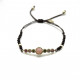 PULSERA TOP SILVER CUARZO ROSA - PU6750PXMACR