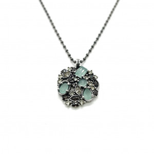 COLLARET TOP SILVER CALCEDÒNIA - CO6741PCAD
