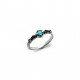 TURQUOISE TOP SILVER RING - AN6418PT