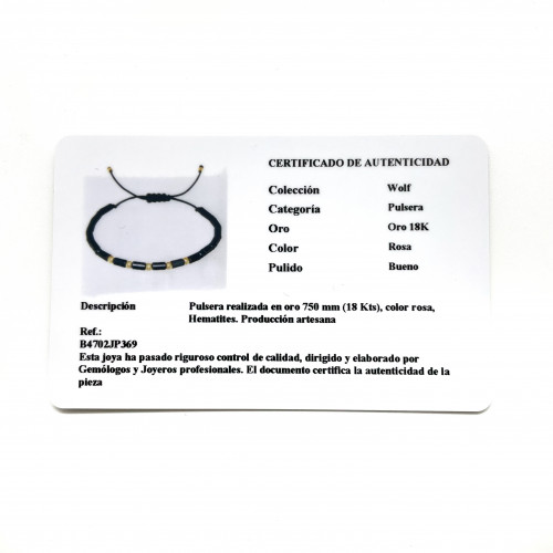 PULSERA JAIBOR HEMATITES - B4702JP369