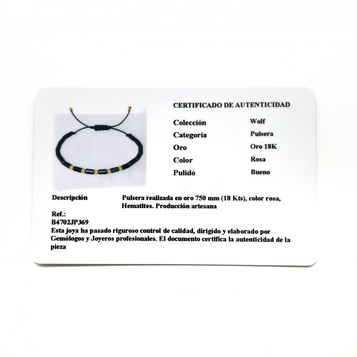 PULSERA JAIBOR HEMATITES - B4702JP369