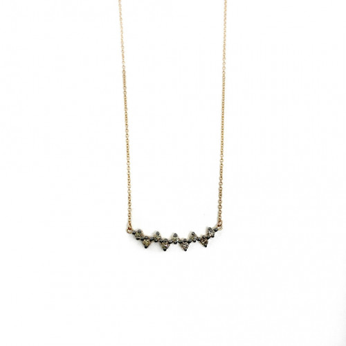 COLLAR PANOS & SAVAS ORO ROSA  DIAMANTES - N1785B
