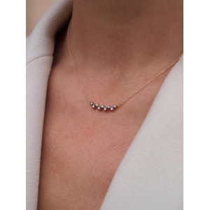 COLLAR PANOS & SAVAS ORO ROSA  DIAMANTES - N1785B