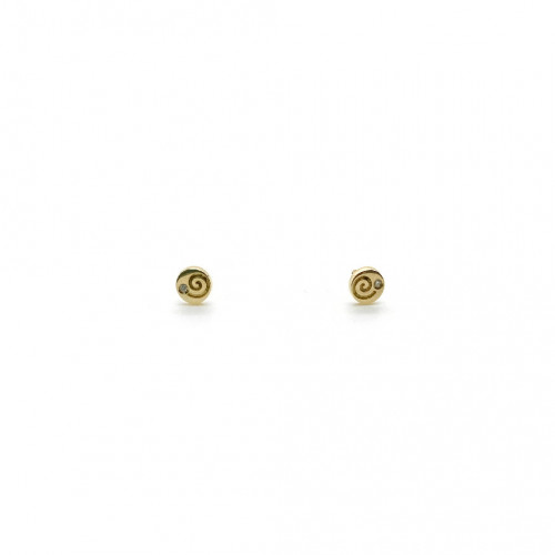 GOLD SPIRAL SANDRA BABY EARRING - ML074-1PR