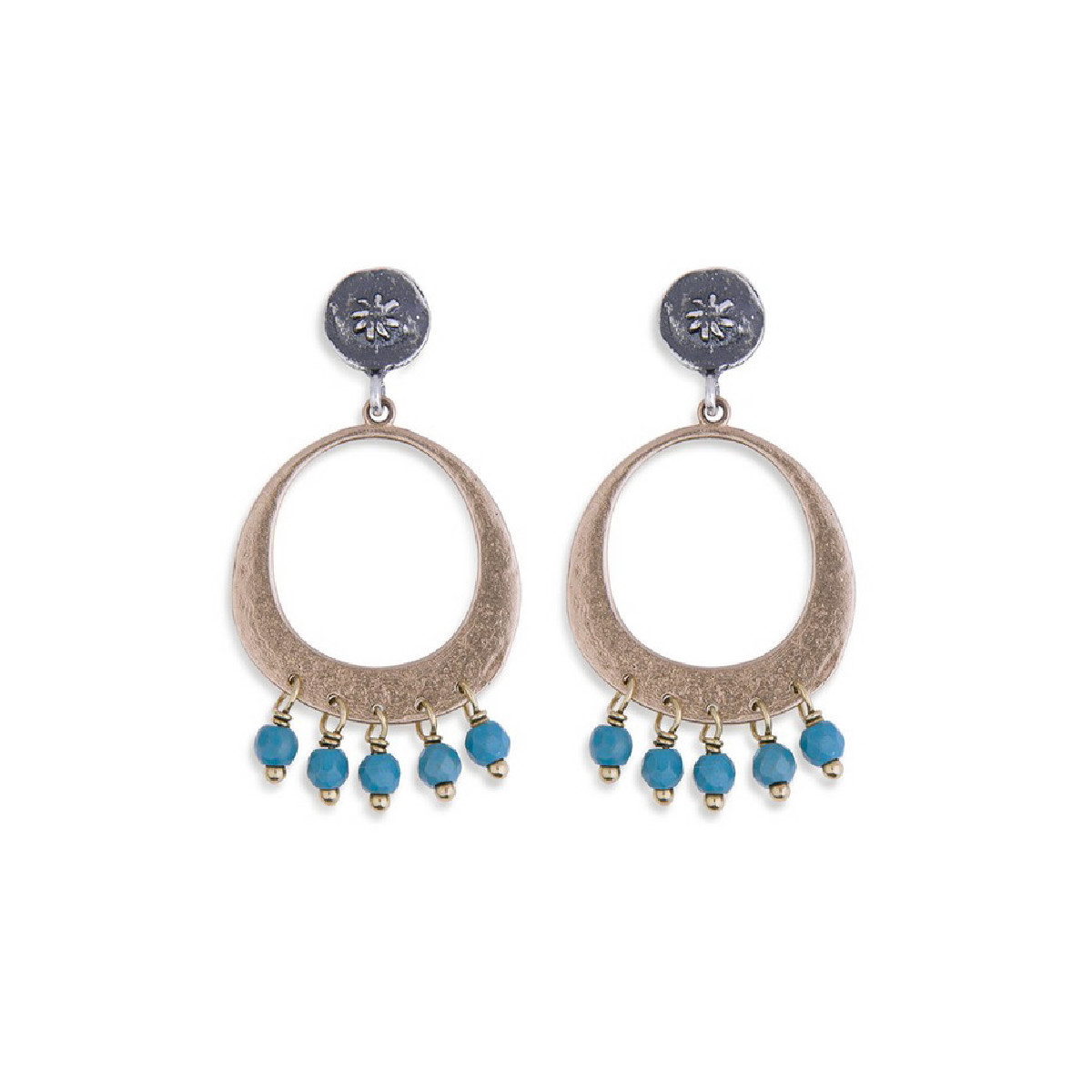 TURQUOISES PLATADEPALO EARRINGS - WE107X