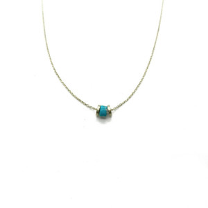 COLLAR ALISIA TURQUESA - AL1982ORO TURCHESE