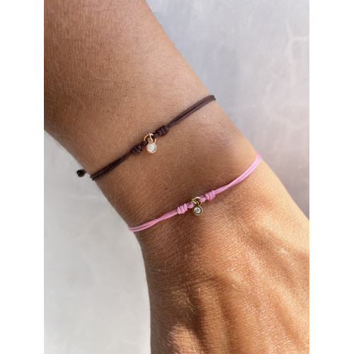 PULSERA EKAN ORO ROSA  DIAMANTE - 081296