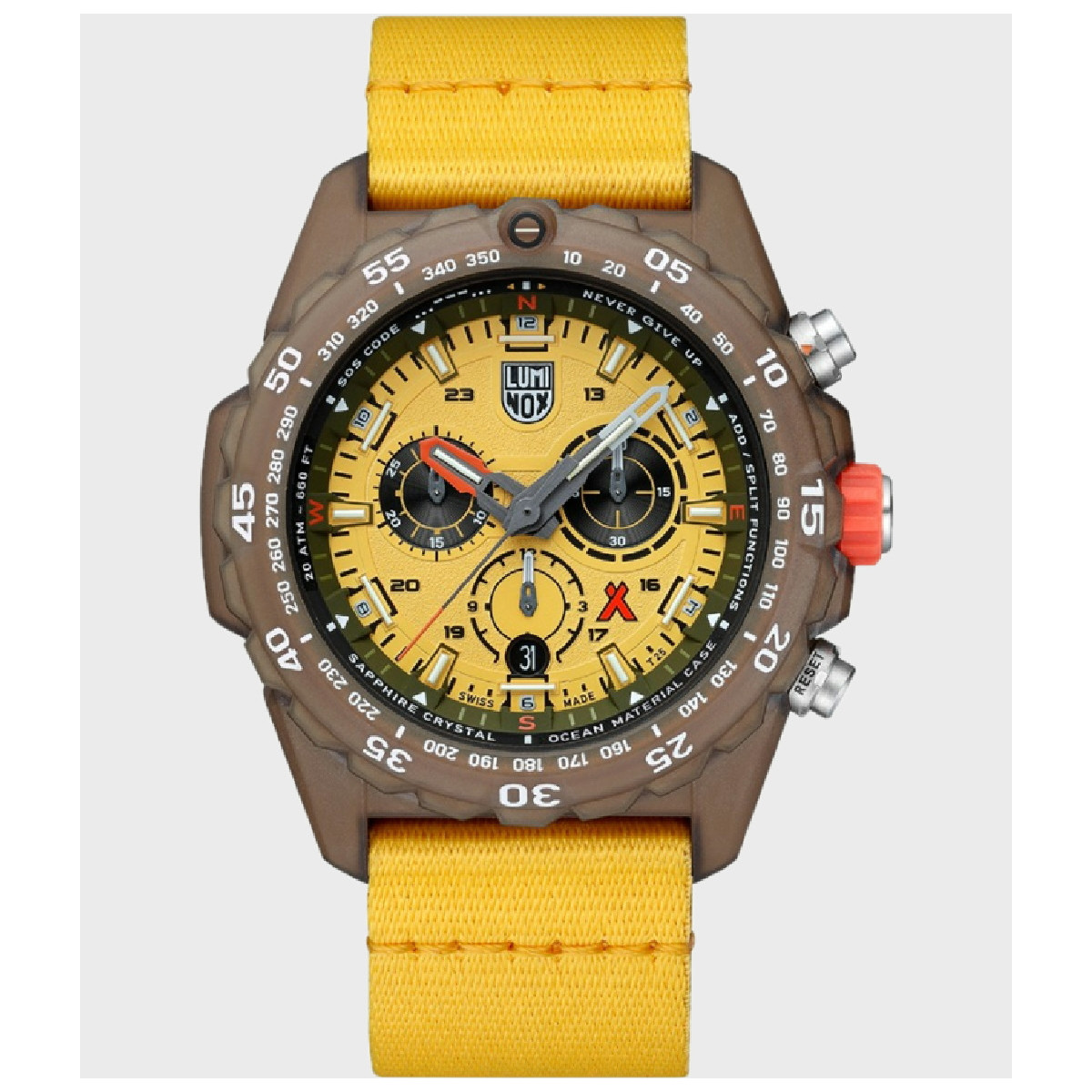 BEAR GRYLLS SURVIVAL 3740 ECO MASTER SERIES LUMINOX WATCH - 3745ECO