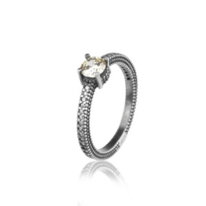 GREY SUNFIELD RING - AN064180/54