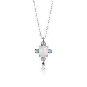 CHALCEDONY SUNFIELD NECKLACE - CL064100