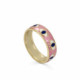 EYES ENAMEL LINEARGENT RING - 18801-R