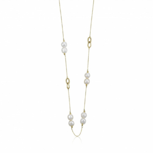 PEARLS LINEARGENT NECKLACE - 18907-G-C