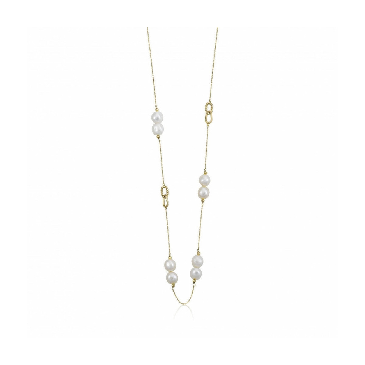 PEARLS LINEARGENT NECKLACE - 18907-G-C