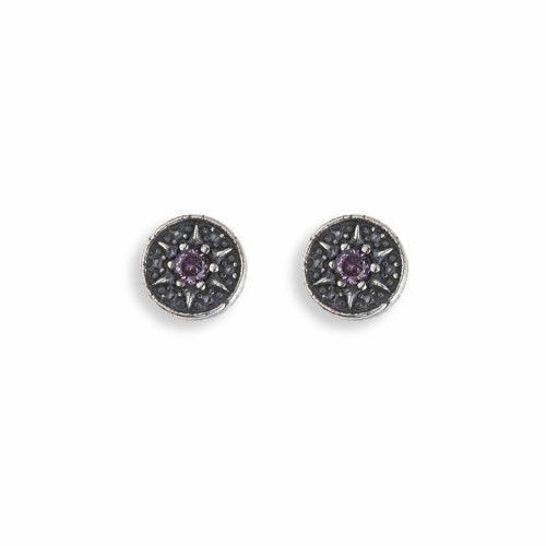 PENDIENTES PLATADEPALO ROSA - WE130X