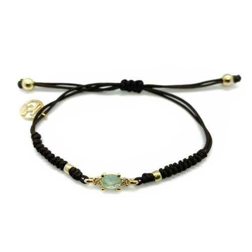 CHALCEDONY TOP SILVER BRACELET - PU6952PXZC