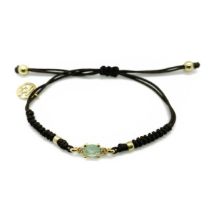 CHALCEDONY TOP SILVER BRACELET - PU6952PXZC