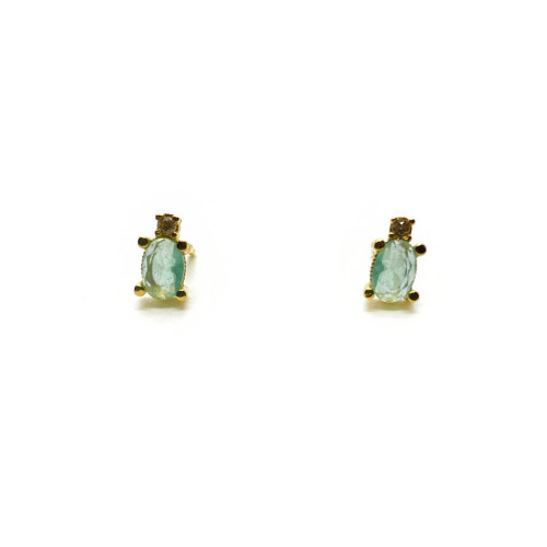 CHALCEDONY TOP SILVER EARRINGS - PE6952PXZC