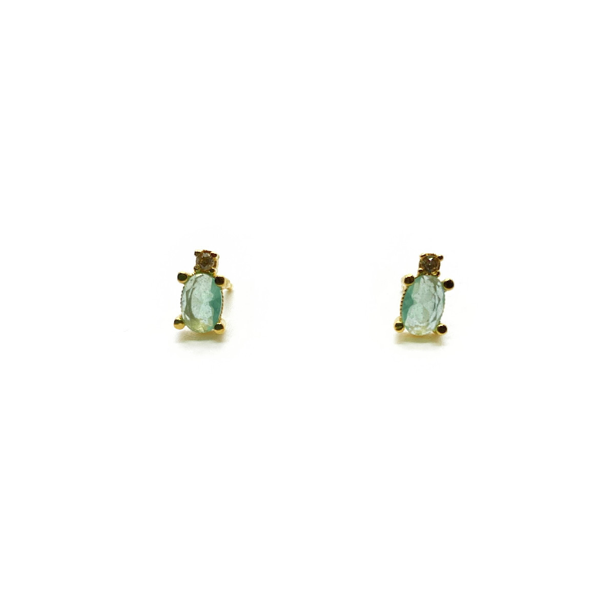 CHALCEDONY TOP SILVER EARRINGS - PE6952PXZC