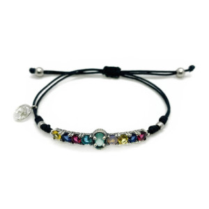 PULSERA TOP SILVER CALCEDÓNIA MULTICOLOR - PU6942PC