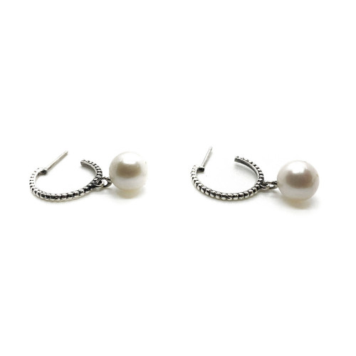 PENDIENTES TOP SILVER PERLA - PE6605PCRI