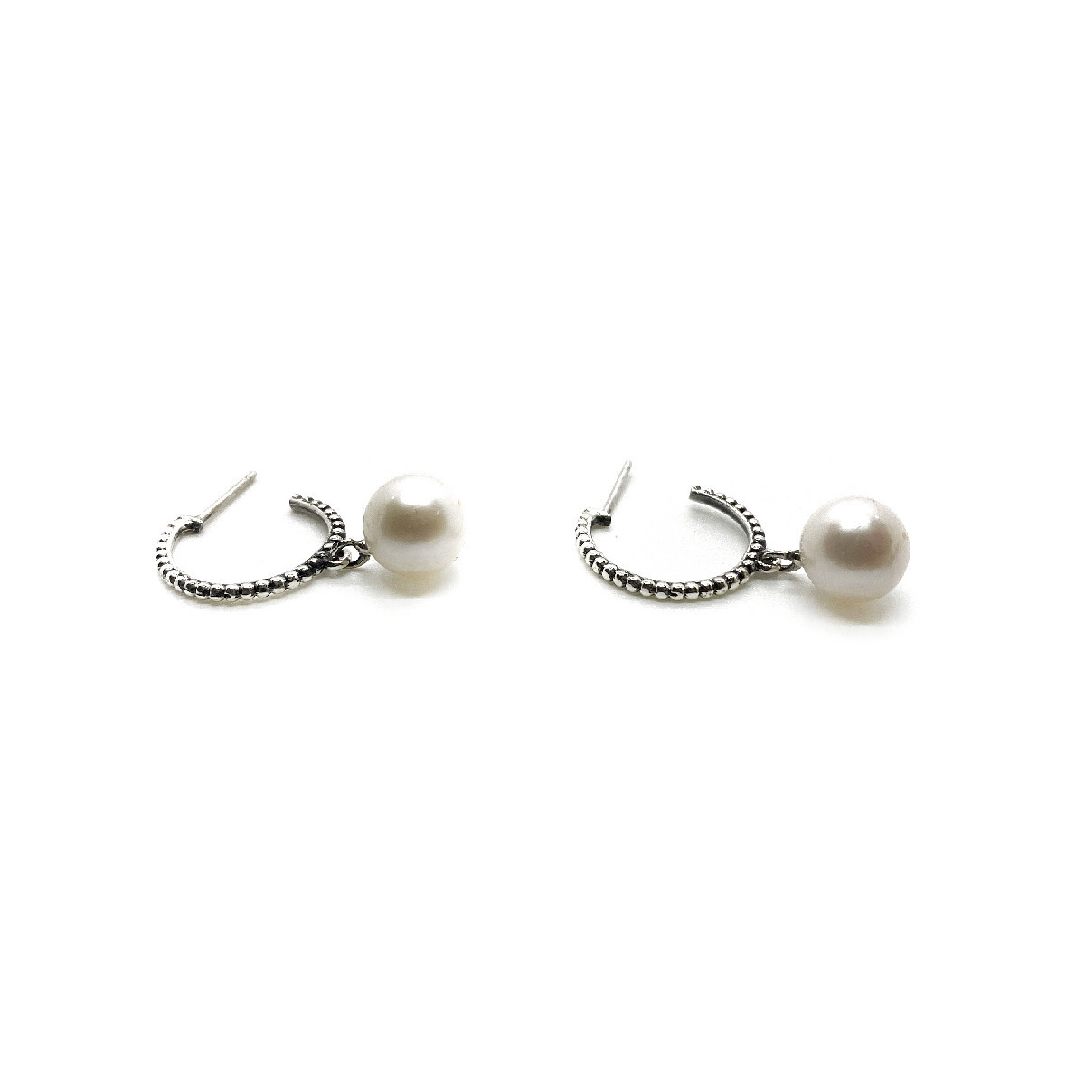 PENDIENTES TOP SILVER PERLA - PE6605PCRI