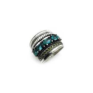 ANILLO TOP SILVER VERDE - AN6902PV