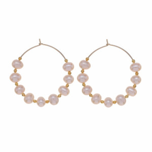 GOLD PEARLS ALISIA EARRINGS - AL3055ORO
