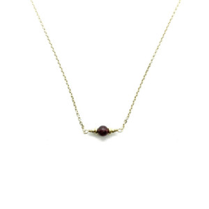 COLLAR ALISIA GRANATE - AL3057ORO GRANATO