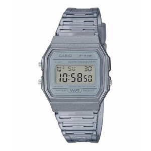 RELOJ CASIO VINATGE DIGITAL TRANSPARENTE - F-91WS-8EF