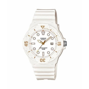 RELOJ CASIO ANALOGICO BLANCO DORADO - LRW-200H-7E2VEF