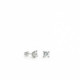 SILVER ZIRCON LINEARGENT EARRINGS - 12558-A