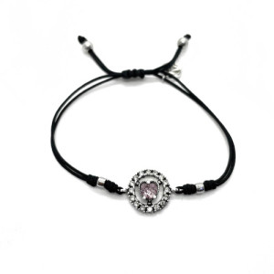 PULSERA TOP SILVER CORAZÓN ROSA - PU7040PMAR