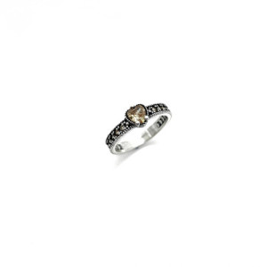 ANILLO TOP SILVER CORAZÓN CAVA - AN7040PC