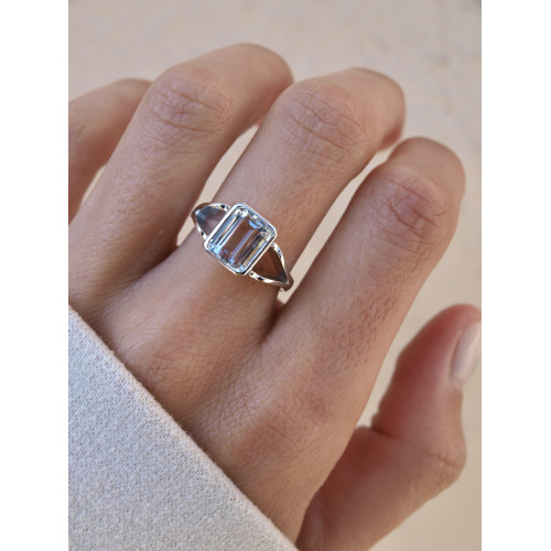 ANILLO CLIMENT 1890 AGUAMARINA - S-2300/M