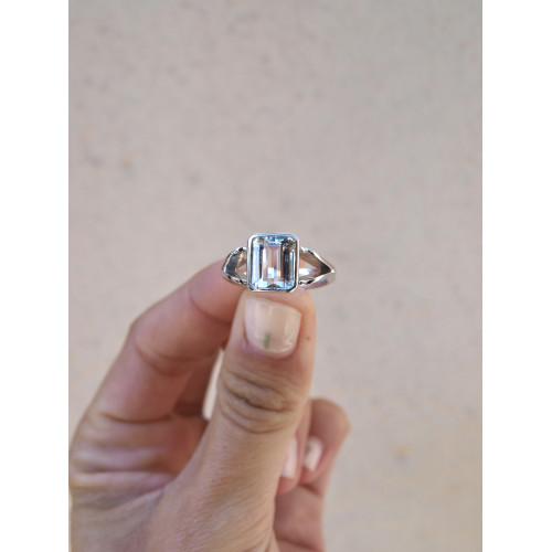 AQUAMARINE CLIMENT 1890 RING - S-2300/M