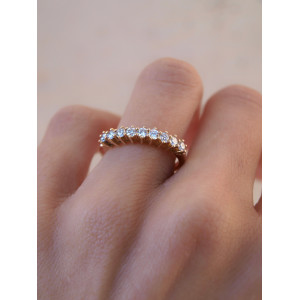0,05 CARATS HALF ALLIANCE 4  STAPLE CLIMENT 1890 RING - S-479-9/BR