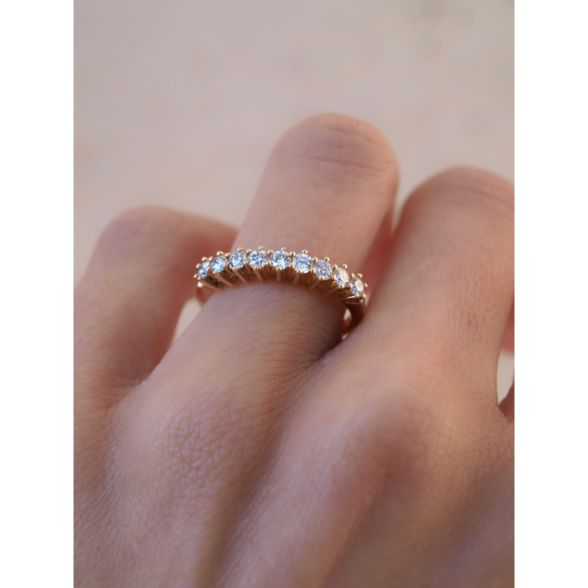 ANILLO CLIMENT 1890 MEDIA ALIAZA GRAPAS 0,05 QUILATES - S-479-9/BR