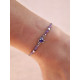 PULSERA TOP SILVER CORAZÓN LILA - PU7054PMAL