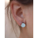CHALCEDONY SUNFIELD EARRINGS - PE060713/2