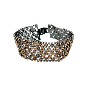 PULSERA TOP SILVER MARRÓN - PU7102LM