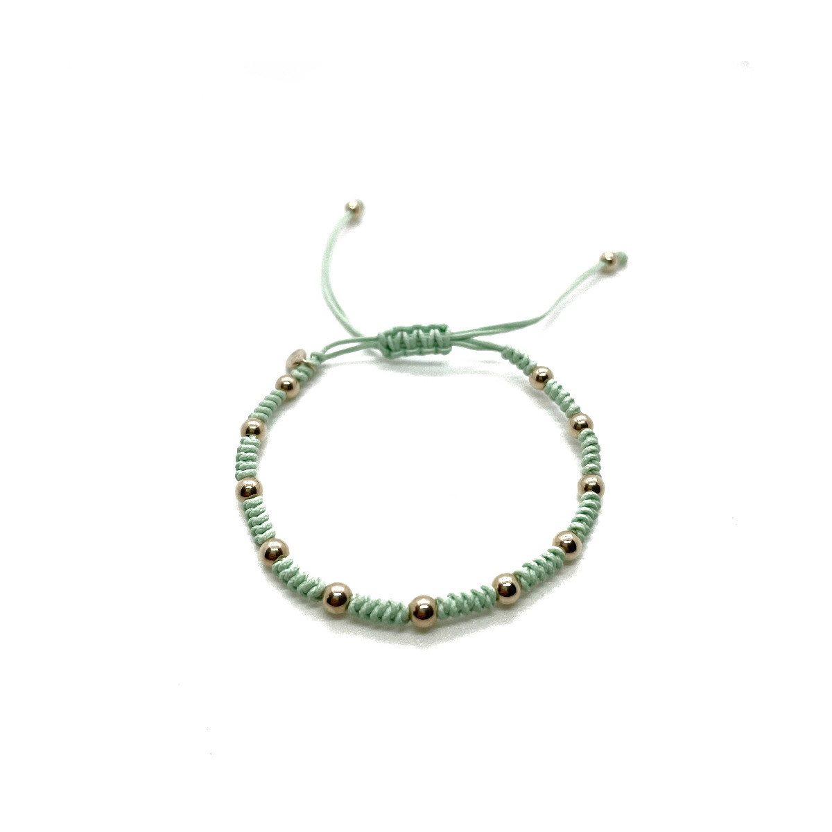 PULSERA JAIBOR ORO ROSA VERDE MENTA - B9443MPVE1