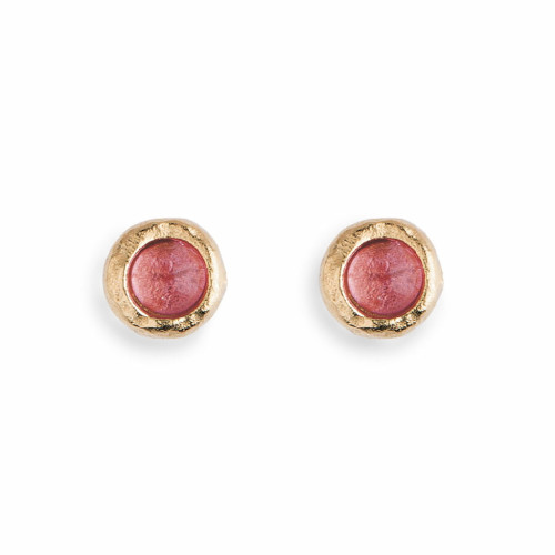 PENDIENTES PLATADEPALO TURMALINA ROSA - WE141X