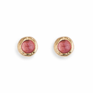 PENDIENTES PLATADEPALO TURMALINA ROSA - WE141X
