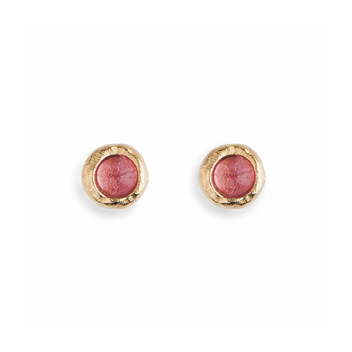 PENDIENTES PLATADEPALO TURMALINA ROSA - WE141X