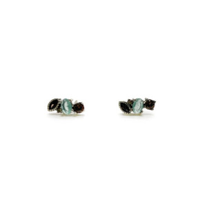 PENDIENTES TOP SILVER CALCEDONIA - PE7019PC