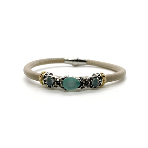 PULSERA TOP SILVER CALCEDÓNIA - PU6964P